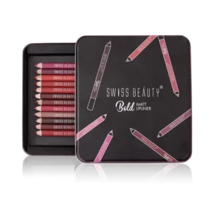 SWISS BEAUTY Bold Matt Lip Liner | Set of 12 | Long-lasting |Matte Finish | Non-drying, 15gm & Bold Matt Lip Liner | Set of 12 | Long-lasting |Matte Finish | Non-drying, 15gm