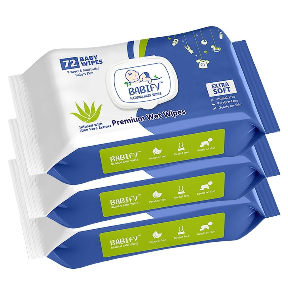 Babify Premium Baby Wipes with Flip-Top Lid