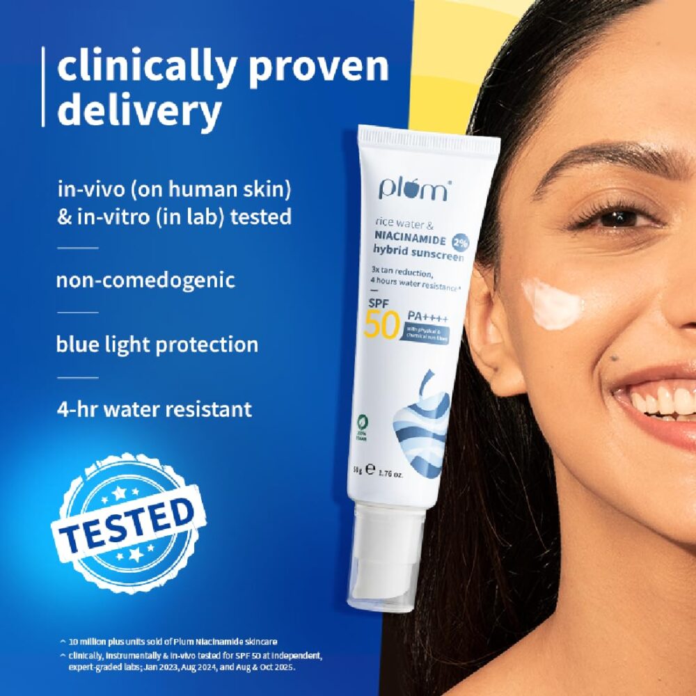 Plum Rice Water Sunscreen SPF 50 PA++++