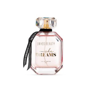 Swiss Beauty She Dreams EDP, 100ml | Long-Lasting | Ideal For Gifting | Everyday Wear | Top Note: Mandarin | Middle Notes: Jasmine & Tuberose | Base Note: Vanilla & Musk