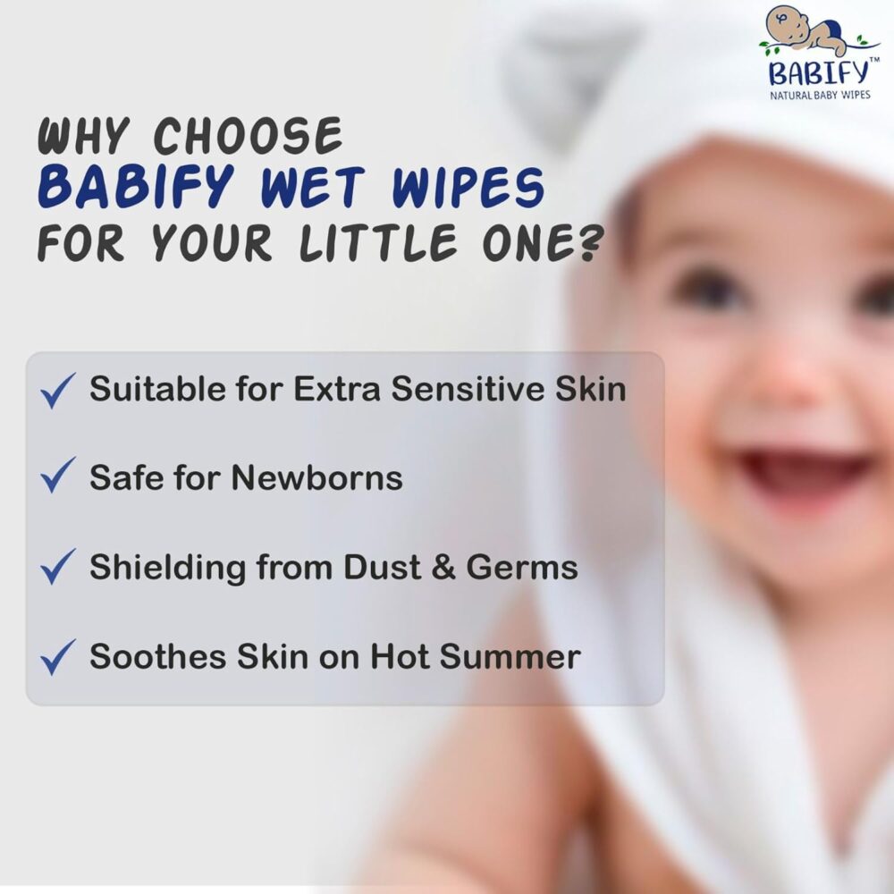 Babify Premium Baby Wipes with Flip-Top Lid