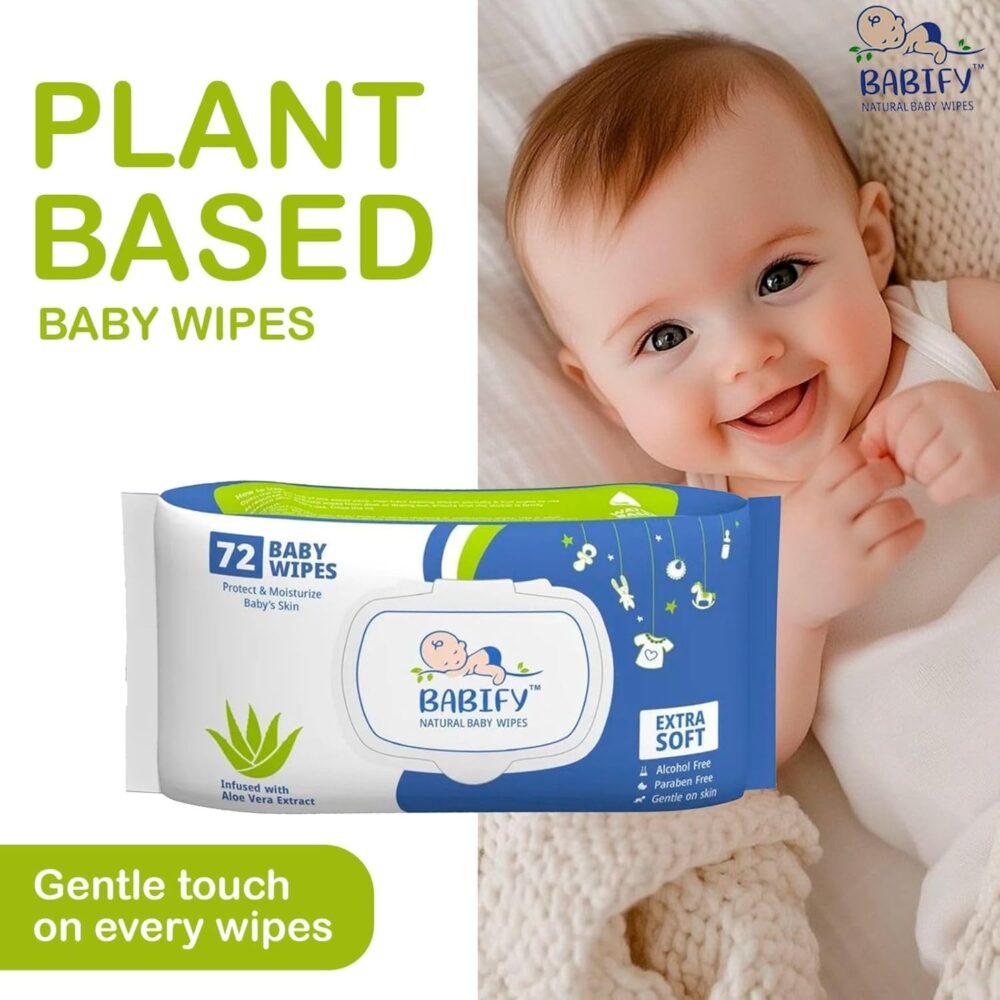 Babify Premium Baby Wipes with Flip-Top Lid