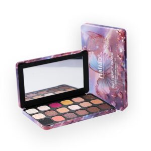 Maliao 18 Color Eyeshadow Palette | Highly Pigmented | Matte & Shimmer Shades | Long Lasting Blendable Eye Makeup | Butterfly Dance,18g