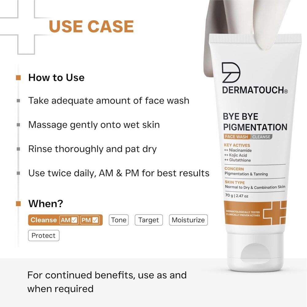DERMATOUCH Bye Bye Pigmentation Face Wash