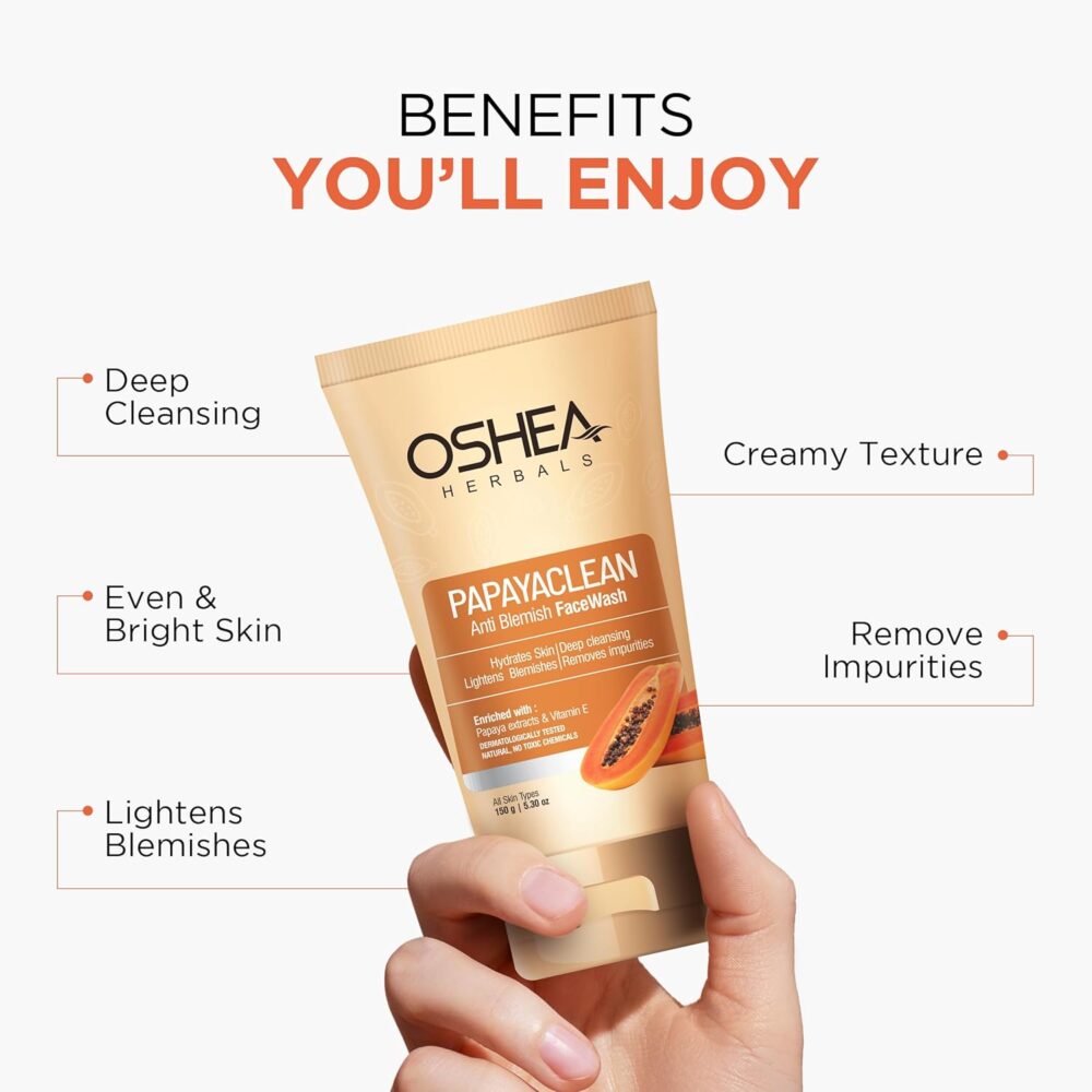 Oshea Herbals Papayaclean Anti Blemishes Face Wash