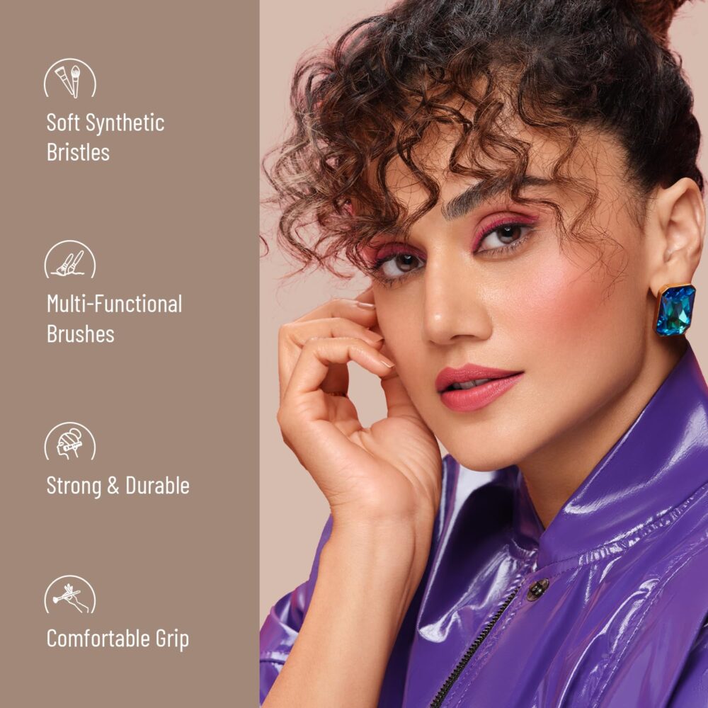 Swiss Beauty Professional Face & Eye Brush Set | 6-Piece