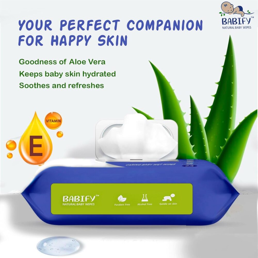 Babify Premium Baby Wipes with Flip-Top Lid